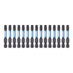 Erbauer  1/4" 50mm Hex Shank TX30 Screwdriver Bits 15 Pack
