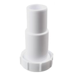 Flomasta Push-Fit Flexible Waste Pipe White 40mm x 330 - 570mm