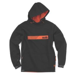 Scruffs Tech Hoodie  Breathable with Zipped Pockets Black 2X Large 46" Chest