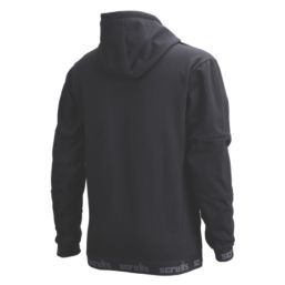 Scruffs Tech Hoodie  Breathable with Zipped Pockets Black 2X Large 46" Chest
