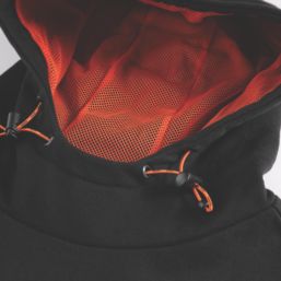 Scruffs Tech Hoodie  Breathable with Zipped Pockets Black 2X Large 46" Chest