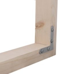 Magnodur Furniture Brackets Silver 100mm x 100mm x 15mm 10 Pack