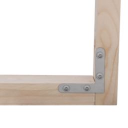 Magnodur Furniture Brackets Silver 100mm x 100mm x 15mm 10 Pack