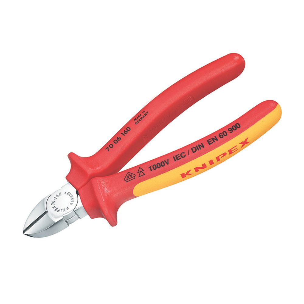 Insulated Diagonal Pliers, 6 1/4