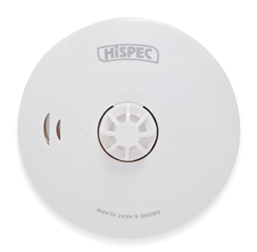 Hispec HSA/PH/10 Battery Standalone Multi Sensor Smoke & Heat Alarm ...