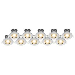 LAP  Fixed  LED Downlight Chrome 5W 370lm 10 Pack