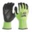 Milwaukee Hi-Vis Cut Level 3/C Gloves Fluorescent Yellow X Large