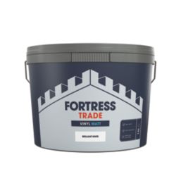 Fortress Trade  10Ltr Brilliant White Vinyl Matt Emulsion  Paint