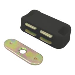 Essentials 2-Door Magnetic Cabinet Catch Black 41mm x 16mm 10 Pack