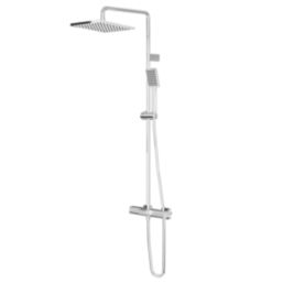 Swirl Thorness  Rear-Fed Exposed Chrome-Plated Thermostatic Mixer Shower with Diverter
