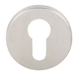Eurospec  Euro Escutcheon (Pair) Satin Stainless Steel 54mm