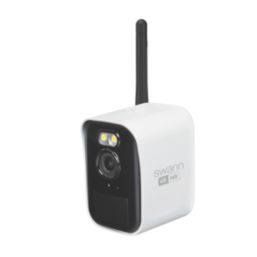 Swann SWNVW-MRMINICAM-EU Battery-Powered White Wireless 4K Indoor & Outdoor Square Add-On CCTV Camera