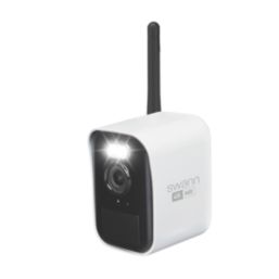 Swann SWNVW-MRMINICAM-EU Battery-Powered White Wireless 4K Indoor & Outdoor Square Add-On CCTV Camera