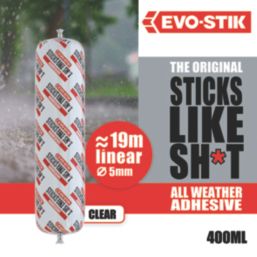 Evo-Stik Sticks Like Sh*t Solvent-Free Grab Adhesive Clear 400ml