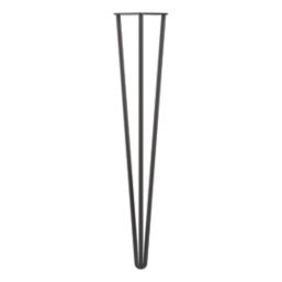 Rothley 3-Pin Hairpin Worktop Leg Matt Black 710mm