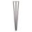 Rothley 3-Pin Hairpin Worktop Leg Matt Black 710mm