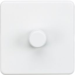 Knightsbridge  1-Gang 2-Way LED Intelligent Dimmer Switch  Matt White