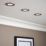 Saxby CosmosEco V3 Fixed  Fire Rated LED Recessed Downlights Satin Nickel 6W 500lm 6 Pack