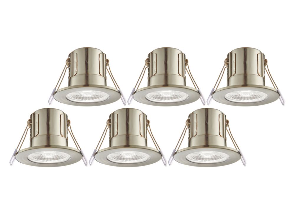 Saxby CosmosEco V3 Fixed Fire Rated LED Recessed Downlights Satin