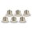 Saxby CosmosEco V3 Fixed  Fire Rated LED Recessed Downlights Satin Nickel 6W 500lm 6 Pack