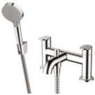 Hansgrohe Vernis Blend Chrome 123mm Deck Mounted Dual Control Manual Shower Mixer Tap