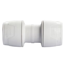 Hep2O  Plastic Push-Fit Equal Keyless Coupler 15mm 10 Pack