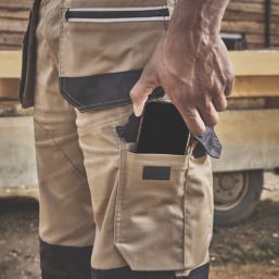 Site Kirksey Work Trousers Tan / Black 40" W 32" L