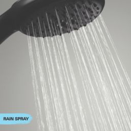 Grohe Precision Start HP Rear-Fed Exposed Matt Black Thermostatic Shower Mixer Set