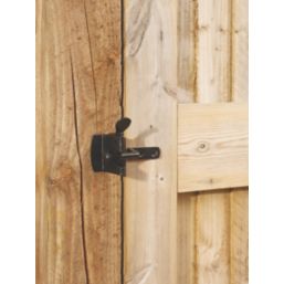 Smith & Locke Heavy Duty Auto Gate Catch Black 120mm