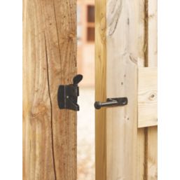 Smith & Locke Heavy Duty Auto Gate Catch Black 120mm