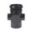 FloPlast  Push-Fit 2-Boss Single Socket Access Pipe Black 110mm