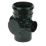 FloPlast  Push-Fit 2-Boss Single Socket Access Pipe Black 110mm