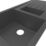 Swirl Erzen 1.5 Bowl  Black Composite Sink 1000mm x 500mm