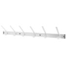 Smith & Locke 6-Hook Utility Rail Brushed Aluminium 690mm x 120mm