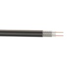 Time RG6 Black 2-Core Shotgun Coaxial Cable 100m Drum