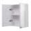 Croydex Carra Mirrored Double-Door Cabinet  White Gloss 450mm x 120mm x 500mm