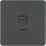 Knightsbridge  10AX 1-Gang Intermediate Switch Anthracite
