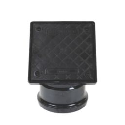 FloPlast Push-Fit Single Socket 45° Square Rodding Point (Socketed) 110mm
