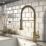 ETAL Contra  Pull-Out Kitchen Mixer Tap Brushed Brass