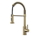 ETAL Contra  Pull-Out Kitchen Mixer Tap Brushed Brass