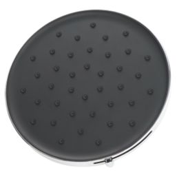 Swirl Versatile Adjustable Shower Head Chrome/Black 230mm