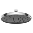 Swirl Versatile Adjustable Shower Head Chrome/Black 230mm