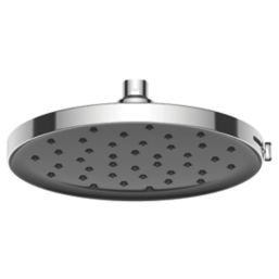 Swirl Versatile Adjustable Shower Head Chrome/Black 230mm