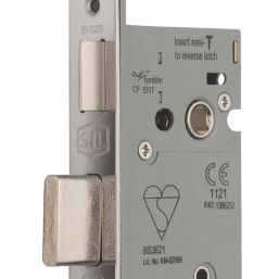 Smith & Locke Fire Rated  5 Lever Polished Chrome BS Sash Lock 65mm Case - 44mm Backset