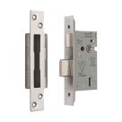 Smith & Locke Fire Rated  5 Lever Polished Chrome BS Sash Lock 65mm Case - 44mm Backset