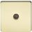 Knightsbridge  1-Gang Coaxial TV Socket Polished Brass