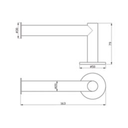 Swirl Caldew Toilet Roll Holder White