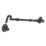 GateMate Cast Pattern Cabin Hook Black 200mm