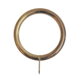 Renaissance Antique Brass Metal Curtain Rings 19mm 6 Pack