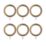 Renaissance Antique Brass Metal Curtain Rings 19mm 6 Pack